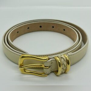 Talbots Genuine Leather Beige Belt XL NEW WITHOUT TAGS